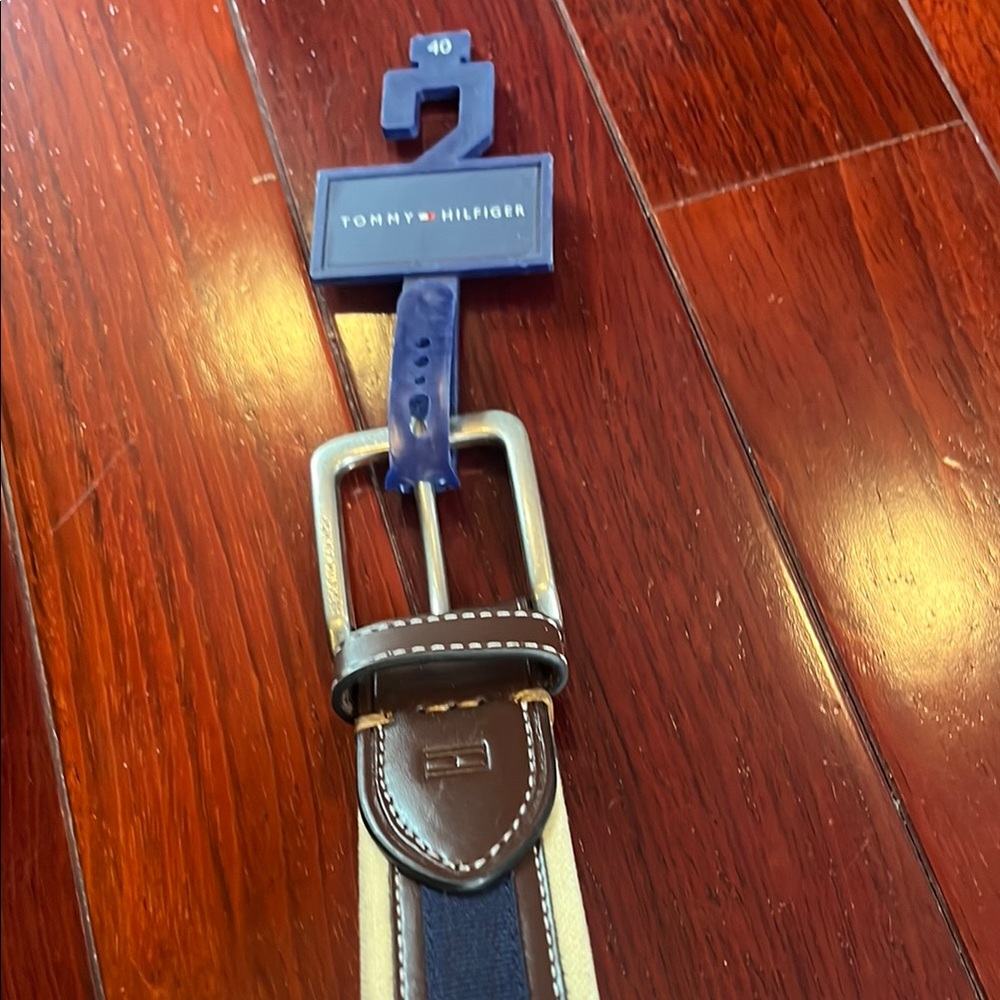Tommy Hilfiger Brown and Blue Belt